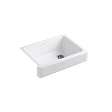 Maybe you would like to learn more about one of these? Kohler Whitehaven 21 56 In X 29 68 In White Single Basin Cast Iron Apron Front Farmhouse Residential Kitchen Sink In The Kitchen Sinks Department At Lowes Com