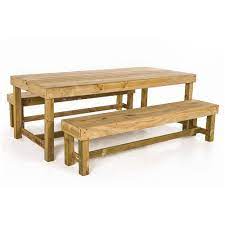 Compact Table Bench Set The Pole Yard