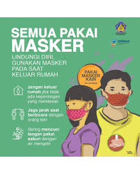 Bebas dipakai untu komersil, tanpa perlu atribut. Infografis Semua Memakai Masker Dinas Kesehatan Provinsi Bali