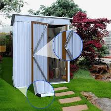 outdoor storage metal shed