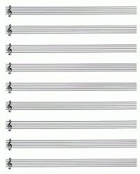 Free Printable Staff Paper Music Expression Music Sheet