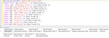 using sql convert date formats and