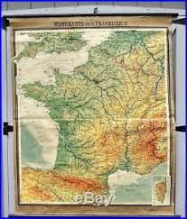 Antique Map France Hanging