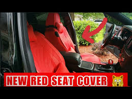 Installing Red Diamond Seat Cover In My