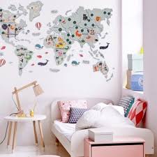 Cork Wall Map Kid S Blue