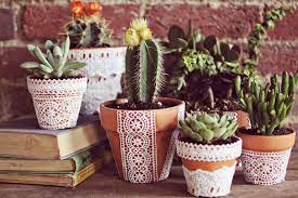 want to decorate your flower pots try