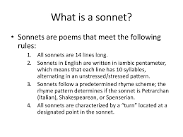 sonnet powerpoint presentation
