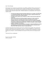 Human Resource Cover Letter Sample Human Resources Cover Letter A