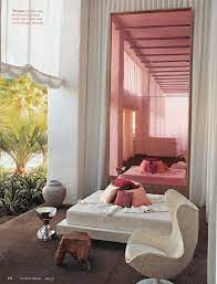 Pink Glass Mirror Grey Interior