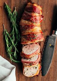 bacon wrapped pork tenderloin pinch