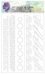 048 Patterned Borders Stencil