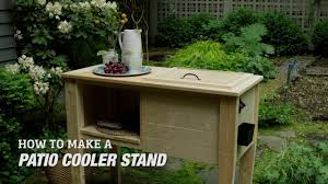diy wooden cooler stand patio cooler