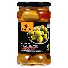 real pimento stuffed green olives
