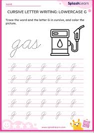 cursive letter writing lowercase g