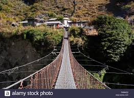 Nepal Trail Bridge High Resolution Stock Photography and Images - Alamy