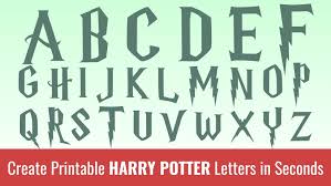 printable harry potter letters free