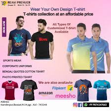 customized t shirt at rs 200 piece