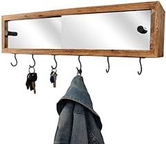 Maybe you would like to learn more about one of these? Wall Shelf With Hooks For Entryway Rustic Wood Hanging Organizer Coat Rack Buy Online At Best Price In Uae Amazon Ae