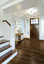 dark wood effect wall and floor tile