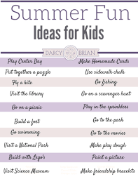 25 summer fun ideas for kids with free