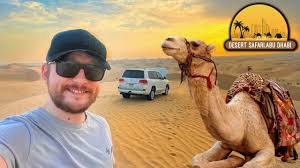 we took a desert safari in abu dhabi