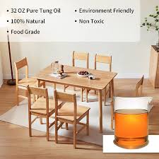 32 oz pure tung oil food grade for wood