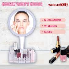 portable make up mirror with cosmetic