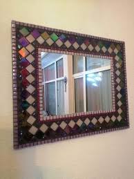 Rectangular Mosaic Mirror Purple Mosaic