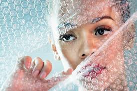 bubble wrap cosmetics and face of