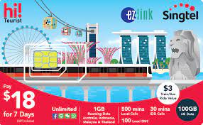 tourist sim and ez link travel card