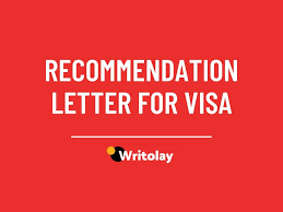 Visa letter of recommendation sample visa letters sample. Recommendation Letter For Visa Application From Employer 6 Samples