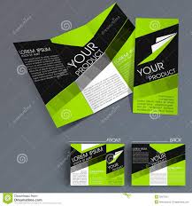 Professional Business Three Fold Flyer Template Stock