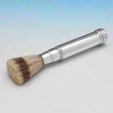 silver shaving brushes