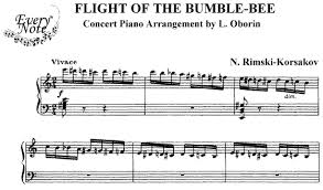 About the flight of the bumblebee. Flight Of The Bumblebee Piano Sheet Music Music Sheet Collection