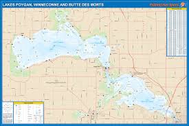 Poygan Winneconne Butte Des Morts Fishing Map