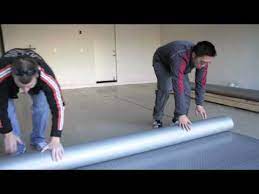 how to install garage flooring rolls