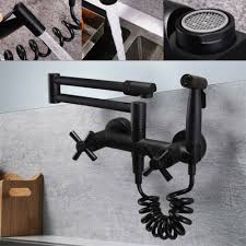 Modern Matte Black Kitchen Sink Faucet