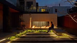 outdoor spaces with warming fireplaces