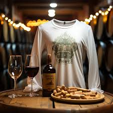 Henley Long Sleeve T Shirt In A Winery