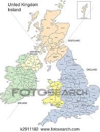 Explore all regions of england with maps by rough guides. England Irland Schottland Und Wales Clipart K2911182 Fotosearch