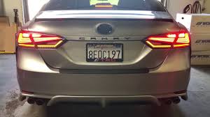 2018 Toyota Camry Led Sequential Tail Light Youtube