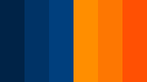 .main colors scheme is blue and orange i can't seem to find any significance to the color choice other than their contrasting colors to each other. Midnight Blue And Orange Color Scheme Blue Schemecolor Com