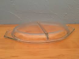 063 Divided Lid Clear Divided Dish