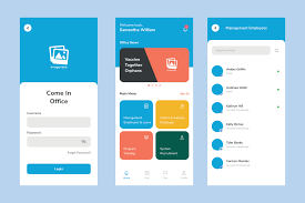 simple hr office ui design template