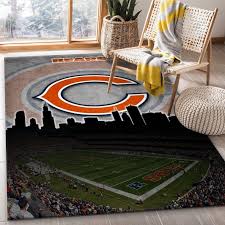 chicago bears nfl rug living room rug
