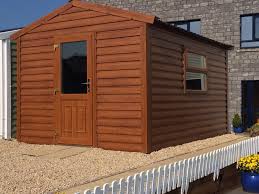 Quality Wood Effect Steel Sheds For