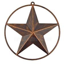 Texas Barn Star Smooth Ring Rustic Tin