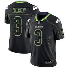 Nike Mens Russell Wilson Limited Lights Out Black Jersey