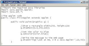 building your first java applet