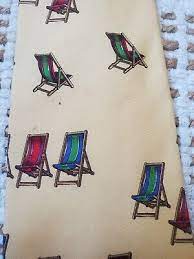 silk tie beach chairs yellow hand made